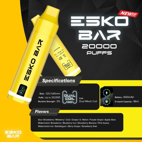 Esko Bar 20000 Puffs|Esko 20000 Puffs| Esko Bar 20K Puffs